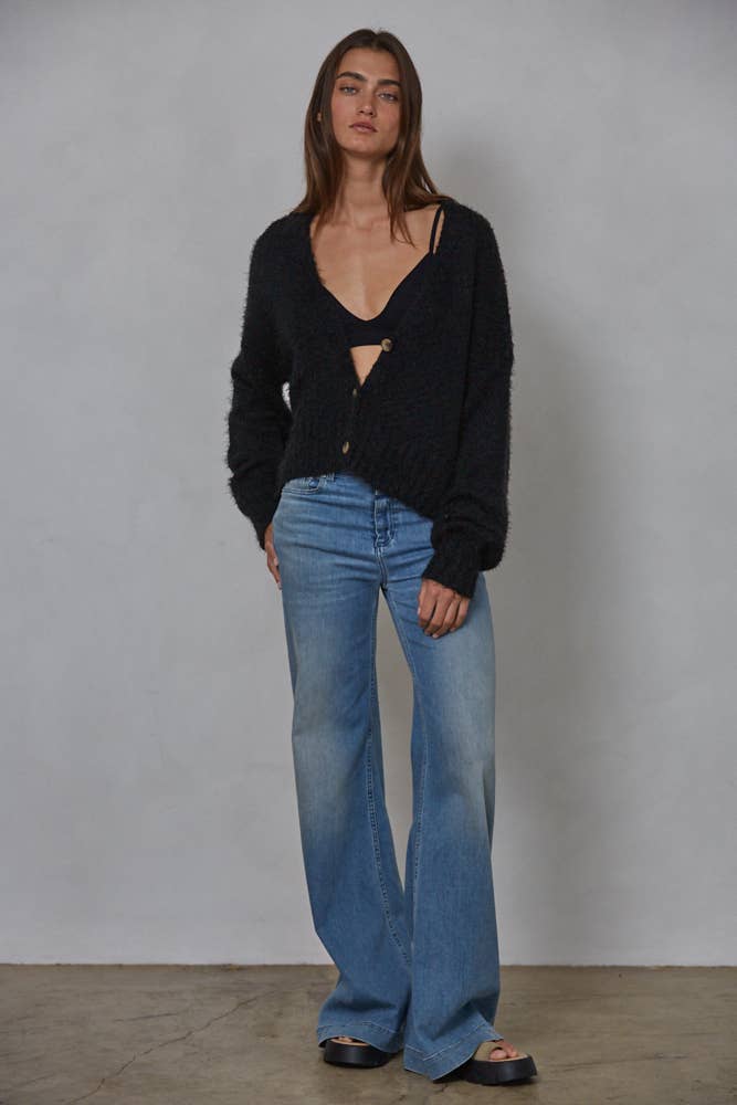 Knit Sweater Button Down Cardigan