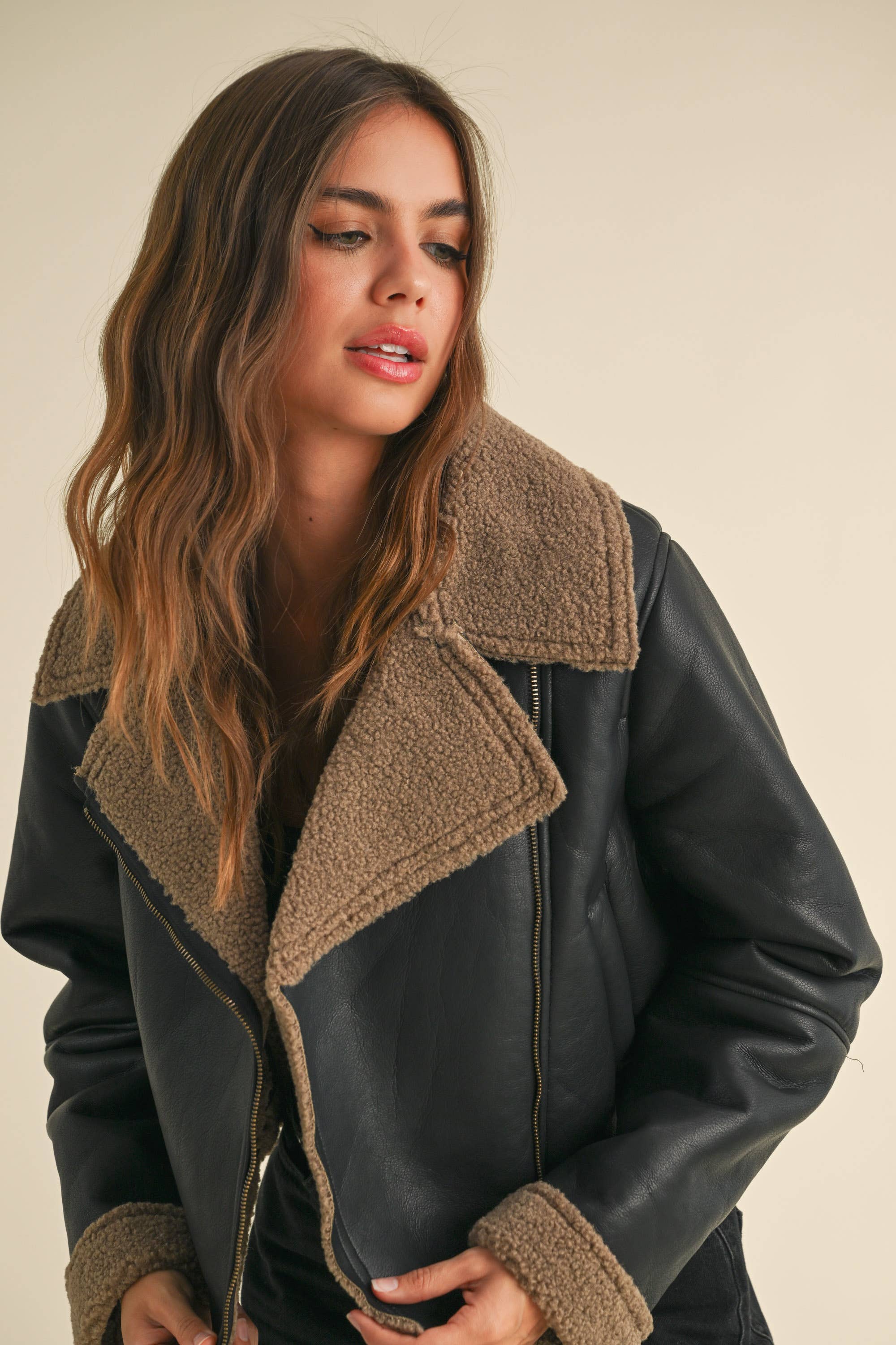 SHERPA BIKER JACKET