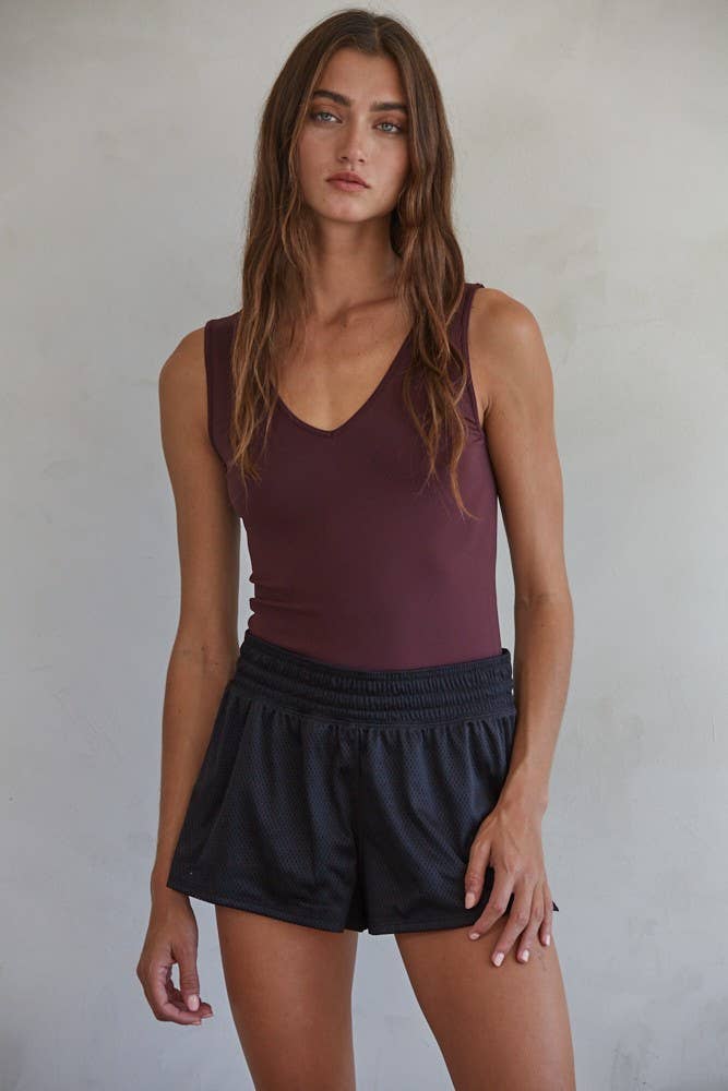 Seamless Reverse U-V Neck Tank