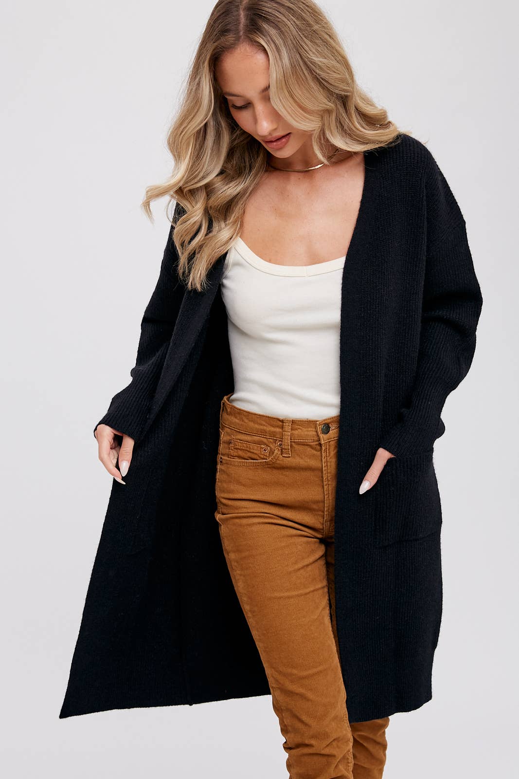 Warehouse black outlet cardigan